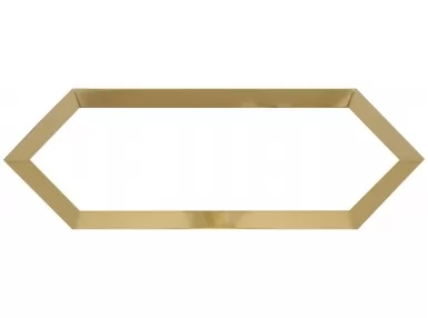 Eclipse White Decor Gold Bisel 10x30 - płytka ścienna