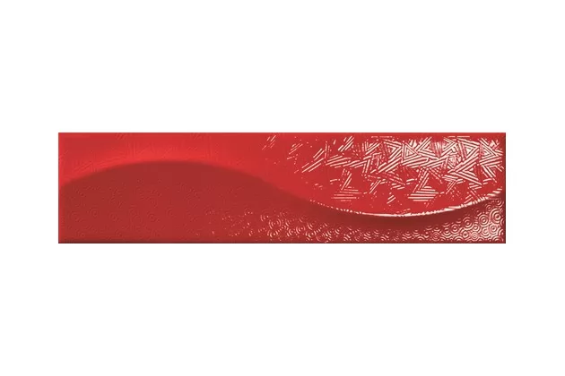 Bellini Rojo Pipeline 7.5x30 - płytka ścienna