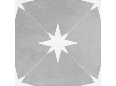 Ponent Grey 22,3x22,3 - Szara płytka wzorzysta