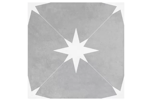Ponent Grey 22,3x22,3 - Szara płytka wzorzysta