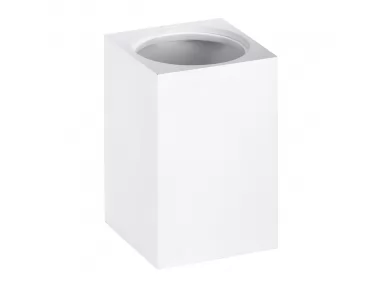 Pojemnik na szczotkę do WC stojący Gamma biały - 131567450