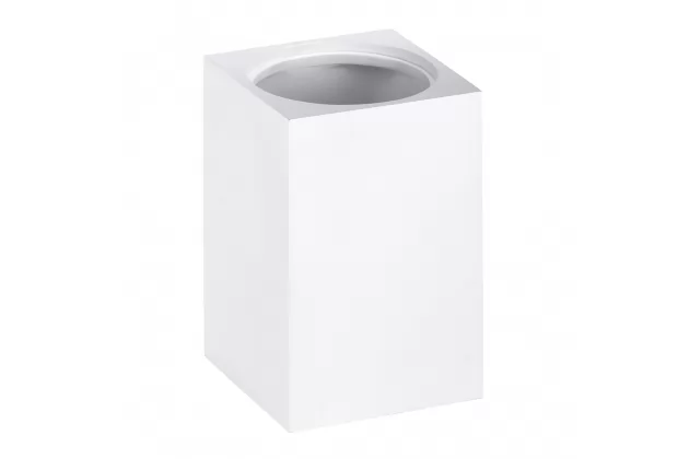 Pojemnik na szczotkę do WC stojący Gamma biały - 131567450
