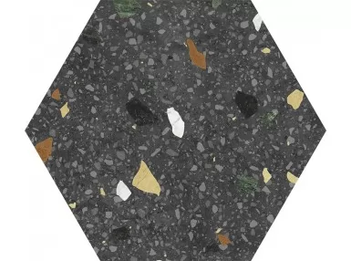 Tritato Hexa Negro 23x27 - płytka gresowa heksagonalna