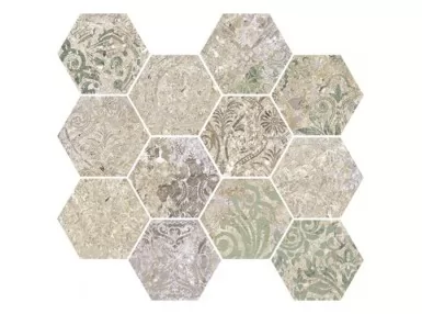 Bohemian Blend Natural Mosaico Hex 28x30 - płytka heksagonalna