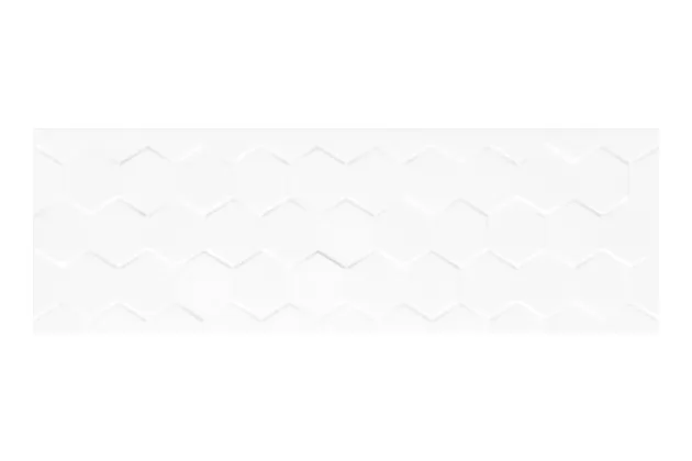 Hexagon White 25x75 - biała płytka ścienna