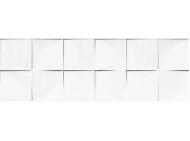 Quadra White 25x75 - biała płytka ścienna