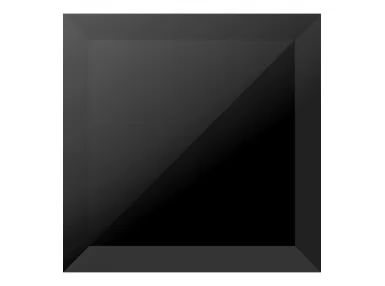 Crystal Black Glass 15x15 - czarna płytka ścienna