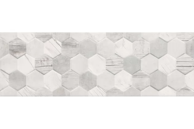 Polaris Hexagon Mix Rett. 25x75 - płytka ścienna