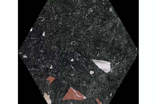Sonar Dark Hex 22x25. Płytka gresowa lastryko.