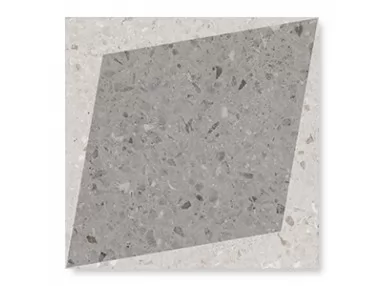 Rhombus Decor Grey 18.5x18.5 - płytka gresowa lastryko