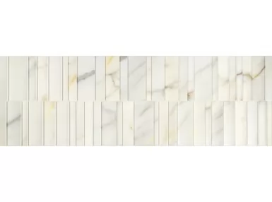 Calacatta Slow Placid Matt Rekt. 40x120 - biała płytka ścienna
