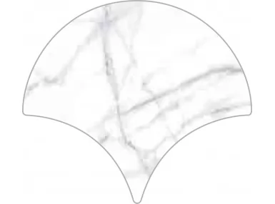 Carrara Gloss Drop 15,2x17,2 - biała pytka ścienna imitująca marmur