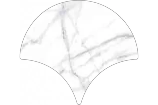 Carrara Gloss Drop 15,2x17,2 - biała pytka ścienna imitująca marmur