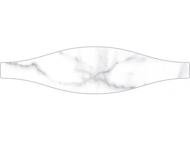 Carrara Gloss Wave 7,5x30 - biała pytka ścienna imitująca marmur