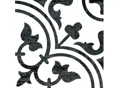 Arte Cassis Black 25x25 - płytka gresowa wzorzysta