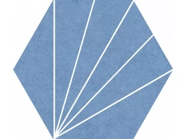 Aster Blue Hex25 22x25 - płytka gresowa heksagonalna