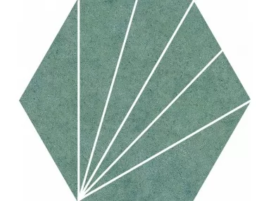 Aster Green Hex25 22x25 - płytka gresowa heksagonalna