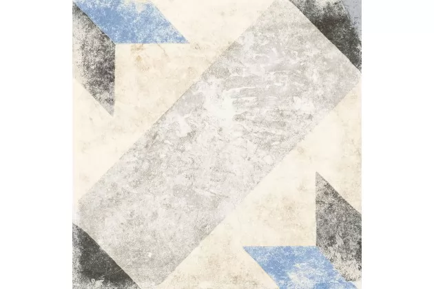 Pompei Star Blue 25x25 - wzorzysta płytka gresowa