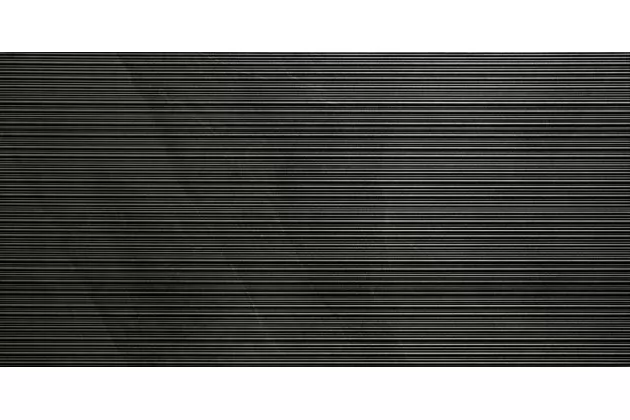 Shale Dark Ribbed Nat. Rett. 60x120 SL05BAR - czarna płytka gresowa