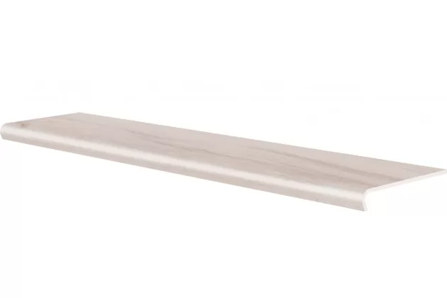 Mekano Bianco Stopnica V-Shape 32x139,7 - drewnopodobna płytka gresowa