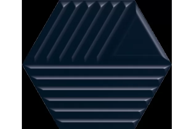 Intense Tone Blue Heksagon Struktura C Rekt. 19,8x17,1 - płytka ścienna