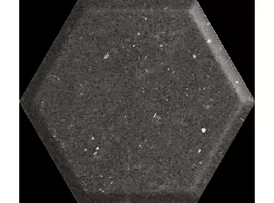 Space Dust Nero Heksagon Struktura A 19.8x17.1 - płytka ścienna