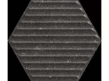 Space Dust Nero Heksagon Struktura B 19.8x17.1 - płytka ścienna