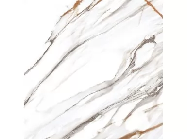 Ohio Gold Glossy 60x60 - płytka gresowa imitująca biały marmur