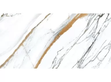 Oikos Gold Poler 60x120 - płytka gresowa imitująca biały marmur