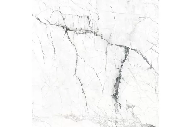 Kairos Poler 60x60 - płytka gresowa imitująca biały marmur