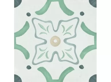 Sirocco Green Flower 22,3x22,3 - płytka gresowa