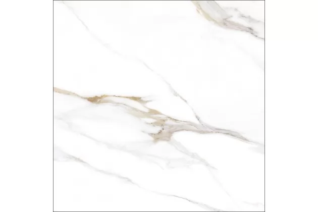 Aurora Gold Natural Rect. 60x60 - płytka gresowa imitująca biały marmur