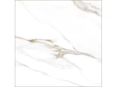 Aurora Gold Poler Rect. 60x60 - płytka gresowa imitująca biały marmur