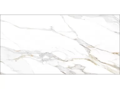 Aurora Gold Poler Rect. 60x120 - płytka gresowa imitująca biały marmur
