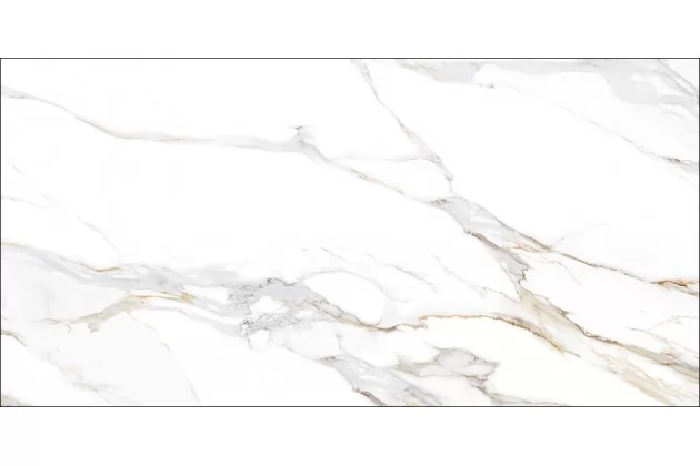 Aurora Gold Poler Rect. 60x120 - płytka gresowa imitująca biały marmur
