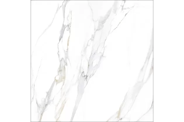 Aurora Gold Poler Rect. 120x120 - płytka gresowa imitująca biały marmur