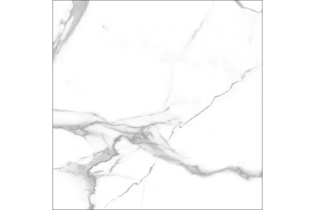 Kaunas Blanco Natural Rect. 60x60 - płytka gresowa imitująca biały marmur
