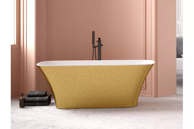 Wanna wolnostojąca Assos S-Line Glam złota  160x70x59