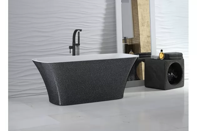 Wanna wolnostojąca Assos S-Line Glam srebrna  160x70x59