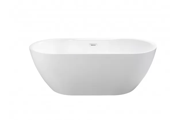 Wanna wolnostojąca Navia 150 x80x60 + syfonem przelewowym chrom