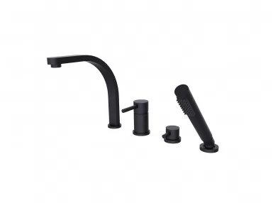 Bateria Decco wannowa 4-otoworwa czarny matt