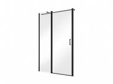 Drzwi prysznicowe Exo-C Black 110x 190 - szkło przejrzyste