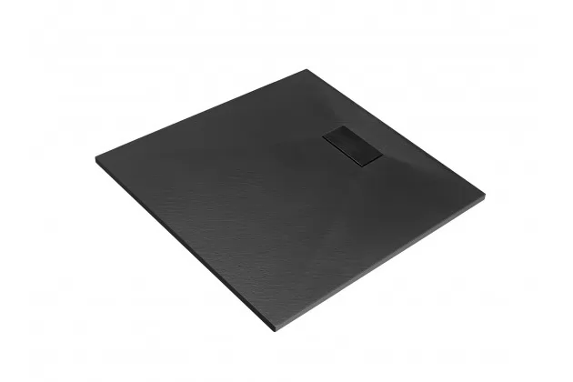 Vexo Black 80x80 czarny brodzik kwadratowy