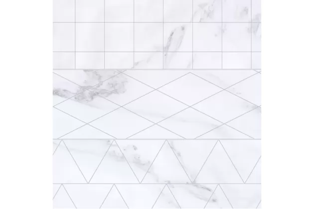 Brick Velvet-Geo Blanco 33,15x33,15 - wzorzysta płytka gresowa