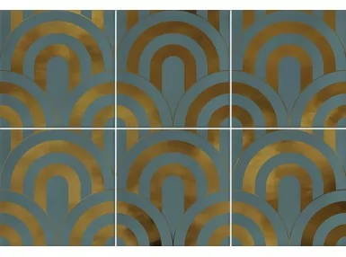 Takada Turquesa Oro 23x33,5 - płytka ścienna
