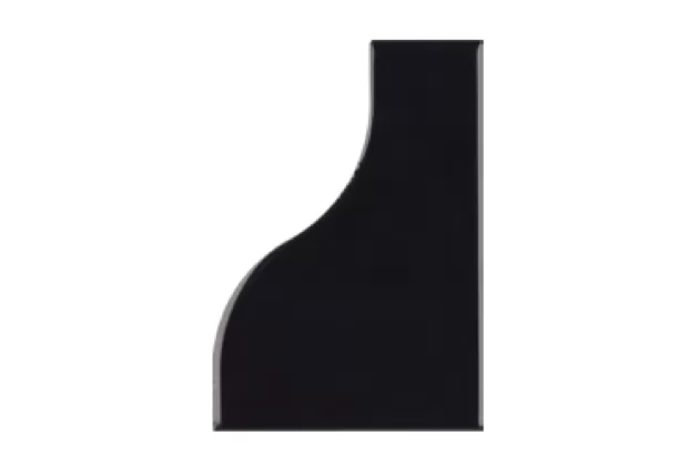 Curve Black Gloss 8,3×12 - płytka ścienna