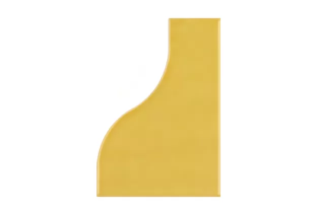 Curve Yellow Gloss 8,3×12 - płytka ścienna