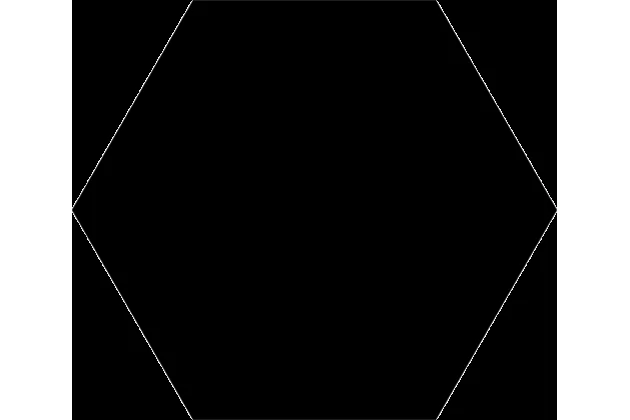 Basic Black Hex56 56x49 - Płytki gresowe heksagonalne.