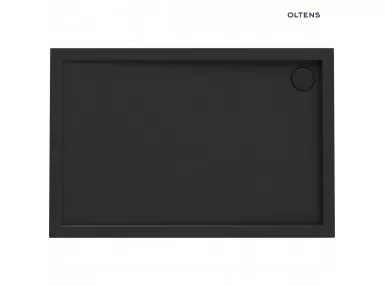 Oltens Superior brodzik 140x90 cm prostokątny akrylowy czarny mat