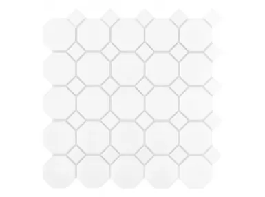 Mini Octagon White Matt 29,5x29,5 - mozaika ścienna